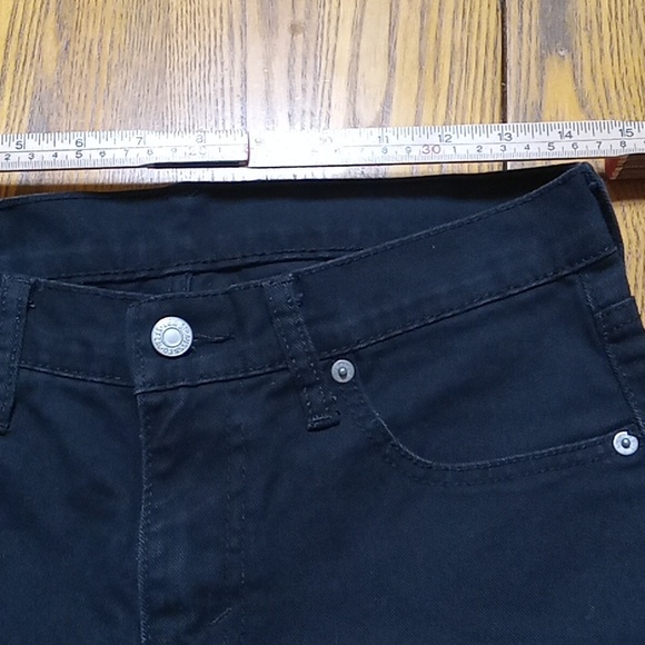 LEVI'S 511 Jeans Mens 30 X 32 BLACK Pants Used Preowned Work - Picture 6 of 9